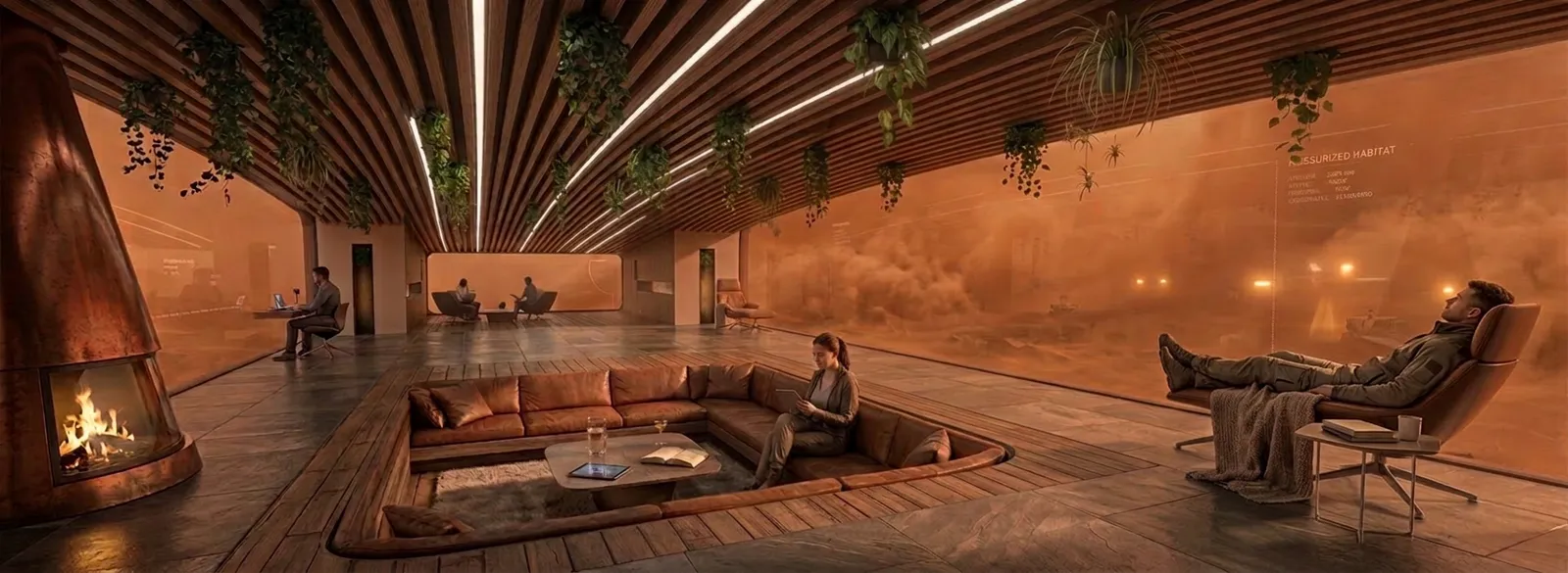A passenger resting inside the calm, warm interior